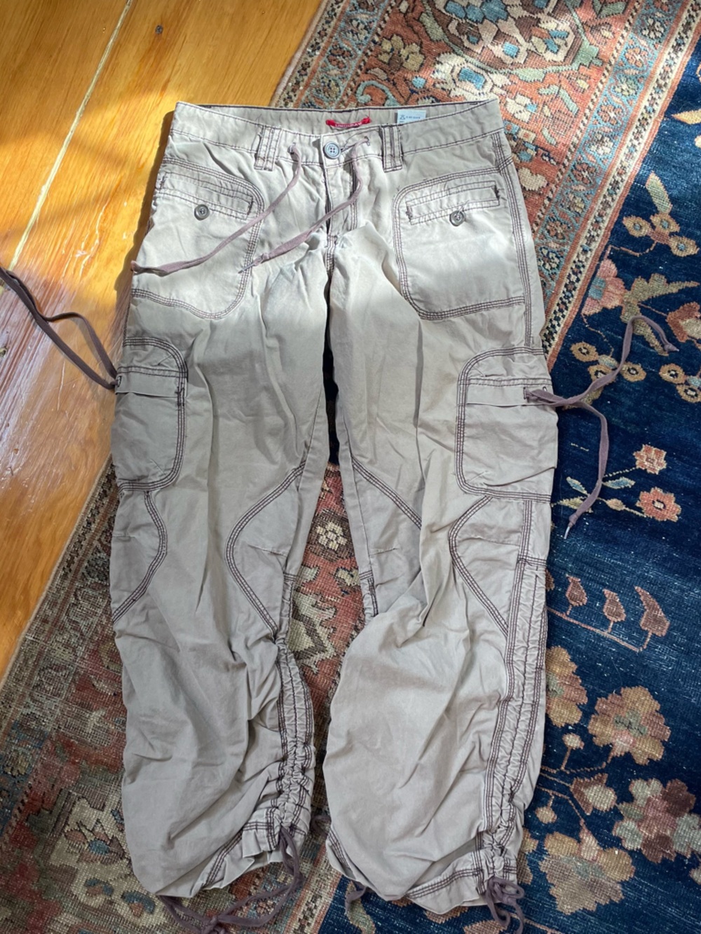 Vintage Low Rise Union Bay Cargo Lace Capri - Picture 4 of 4